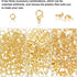 PH PandaHall 500pcs Jewelry Making Accessory Set 200pcs 4mm 21 Guage Open Jump Ring 100pcs 12x6mm Lobster Claw Clasp 200pcs 7mm Bead Tips Knot Cov...