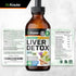 BIO KRAUTER Liver Detox Liquid - Liver Cleanse Detox Liquid Drops - Milk Thistle, Chanca Piedra, Turmeric, Dandelion, Artichoke - Vegan Drops 4 Fl...