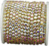 10 Yard Crystal AB Rhinestone Close Chain Clear Trim Sewing Craft (Gold, 4mm)...