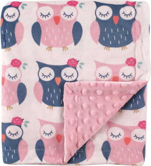 Hudson Baby Unisex Baby Plush Mink Blanket, Owls, One Size...
