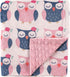 Hudson Baby Unisex Baby Plush Mink Blanket, Owls, One Size...