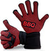 NutriChef BBQ Gloves - 1472°F Heat Resistant, Fireproof Mitts with Non-Slip Silicone Grip, Perfect for Barbecue, Grilling, Cooking, Baking & Campi...
