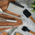 Babish Multi-Purpose Stainless Steel Scaper/Chopper with Grip, 6-Inch, Silver/Black...