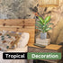 16" Small Fake Plants Artificial Tropical Faux Plants Indoor for Office Desk Shelf Bathroom Home Decor...