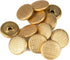 Mibo 12pcs Metal Shank Buttons 24L(15mm) with Crosshatch Weave Style Texture - Matte Gold...