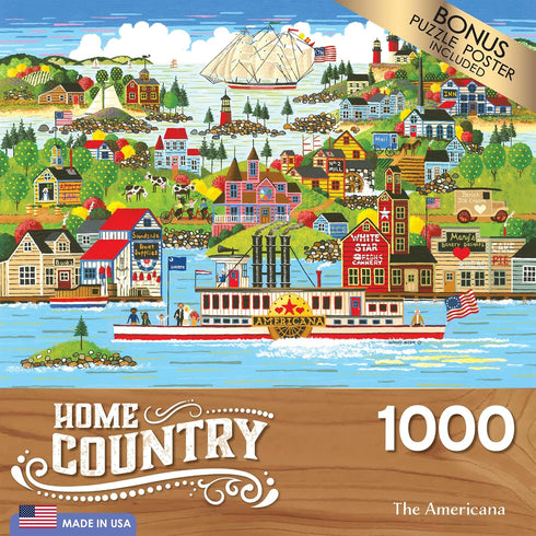 RoseArt - Home Country- The Americana - 1000 Piece Jigsaw Puzzle for Adults...