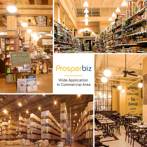 250-300W Equivalent LED Light Bulbs, 3000 Lumens Warm White 3000K 30W A30 LED Bulbs for Garage, Warehouse, Workshop, Commercial, Hotel, Backyard, ...