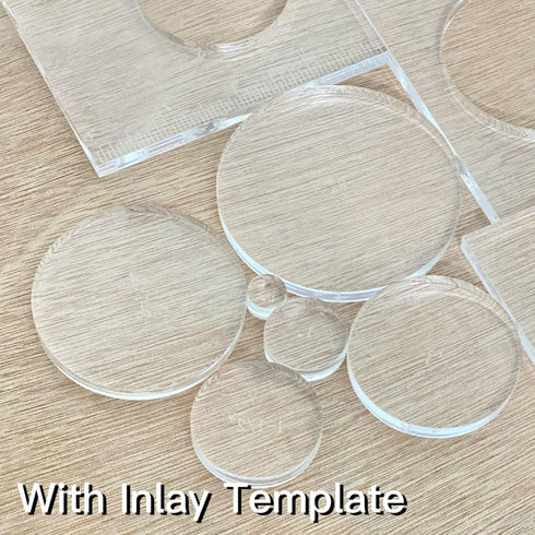 Pack of 4 Circle Inlay Template Set, Router Templates for Woodworking,Router Jig Templates Decorative Templates...