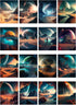 Decoupage Paper Pack (35 Sheets 6"x8") Outer Planets Scenic Landscapes FLONZ Vintage Pictures Reprint Cards for Decoupage, Craft and Scrapbooking...