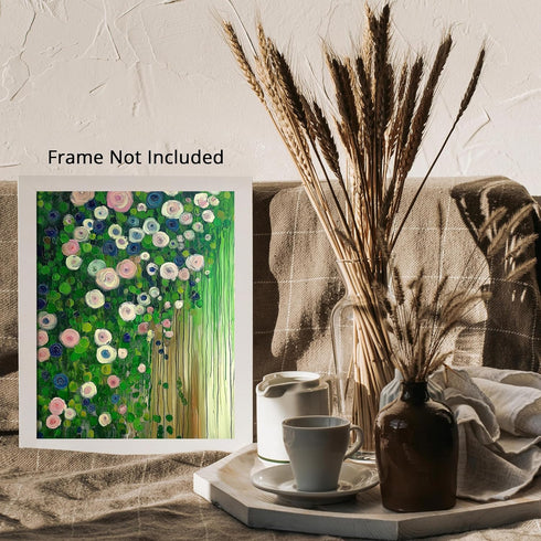 Posterizer 1 pcs-delicate vintage floral garden art-oil painting inspired 1-Collectibles & Fine Art-Retro Art-Gift for Men Women Entrepreneur Teen...
