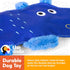 The Dodo Crinkle Flattie Hippo Dog Toy, Stuffingless Toy for Dogs; No Stuffing Dog Toys with Crinkle Sound and Squeaker; Hippo Toy for Dogs in Fla...