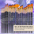 TRITART Paint Brushes for Acrylic Painting - Bulk Paint Brush Set of 25 - Suitable as Acrylic, Watercolour & Oil Brushes - Artist Paintbrushes, 2 ...