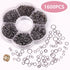 YAKA 1600Pcs 6 Different Sizes Open Jump Rings,5mm 6mm 7mm 8mm 9mm 10mm Ring Jewelry Keychain for Jewelry Making Accessories,1Pcs Jump Ring Open/C...