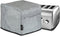 Crutello 4 Slice Toaster Cover with Storage Pockets - Small Appliance Dust Covers, Toaster 4 Slice Carrying Case, Cuisinart Toaster Cover, Sunbeam...