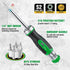 SK 7-in-1 Ratcheting Screwdriver, 216-P, 6 Bits (Phillips, Star, Slotted), 1 Nut Driver Size (1/4 Inch), S2 Steel, SureGrip Handle...