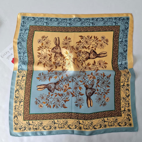 100% Mulberry Square Silk Scarf - Neckerchief Headscarf Gift Packed - 21" x 21"...
