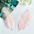 Piokio 20 pcs Natural Light Pink Ostrich Feathers 12-14 inch(30-35 cm) Bulk for Wedding Party Centerpieces and DIY Clothes Decoration, Gatsby Deco...