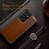 LOHASIC for Galaxy S21 Ultra Case, 5G Premium Luxury Leather Business Slim Fit Style Classic Full Body Protective Cover Phone Men Cases for Samsun...