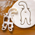 BAKERLOGY Kitty Butt cookie cutter - Detailed Biscuit Cutter Design for Baking and Crafts, ideal on fondant, dough, clay...