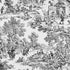Victoria Park Toile Tie-Up Valence Window Curtain, Black...