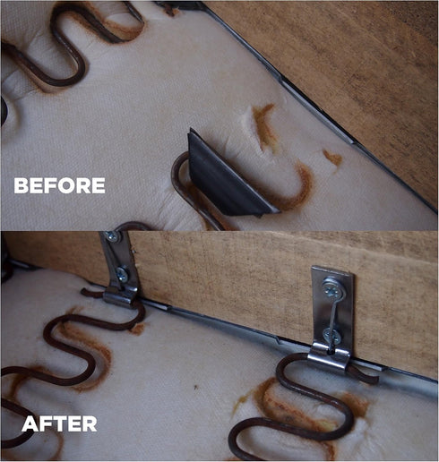 Taskar Sofa Zig Zag Spring Repair Brackets (2 Pack)...