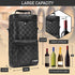 opux Wine Bag 2 Bottle Wine Tote Carrier, Insulated Wine Cooler Bag for Travel Picnic, Leakproof Portable Bottle Padded Case, Wine Gifts For Women...
