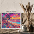 Posterizer 1 pcs- psychedelic funky hippie colorful landscap 9-Abstract & Modern Art-Fantasy & Fiction Art- Living Room Bedroom Decor- unframed wa...