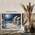 Posterizer 1 pcs- quaint old village-building in nature-night sky 17-Landscape & Nature Art-Floral Botanical Art- Decor for Home & Office- unframe...