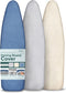 Home Intuition Iron Scorch Resistant Ironing Board Cover and Pad, 15x54, Standard Size Coated Thick Padding, Blue...