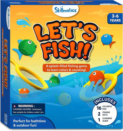 Skillmatics Outdoor & Bath Toys - Let's Fish, Fishing Game, Toddler Toys, Learn Colors & Counting, Pool Toys for Kids, Gifts for Boys & Girls Ages...