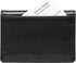 Leather Wallets for Men and Women Small Travel Bifold Card Holder Full Grain Black Nappa Leather...