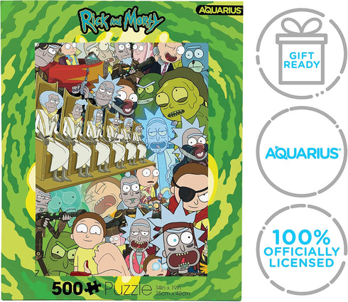 AQUARIUS - Rick and Morty 500 Piece Jigsaw Puzzle...