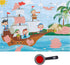 Seek & Find Puzzles - Pirate Treasure Hunt - Kid's Pirate Themed Play Oriented Puzzle - Uncover 8 Hidden Secret Pictures Using The Included Magic ...