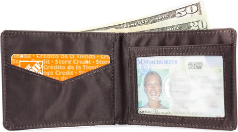 Big Skinny Men's Compact Sports Bi-Fold Slim Wallet, Holds Up to 20 Cards...