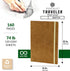 Pentalic 6" x 8" Pocket Sketchbook Traveler Journal, 160 Pages, Metallic Gold...