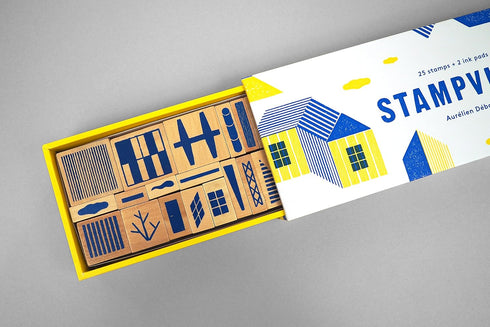 Stampville: 25 stamps + 2 ink pads...