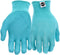 Miracle-Gro MG37164 Stretch Knit Gardening Gloves - Aqua Blue, Medium/Large, PU Work Gloves with Nylon Shell, Water Resistant...