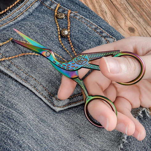 Titanium Coating Sewing Scissors Bundle, Professional Fabric Scissors Set, Ultra-Sharp Stainless Steel Blades, Ergonomic Handle, Great for Tailor,...