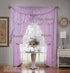 Today's Curtain Emelia Original Voile Scarf 144", Burgundy, 45" W x 144" L...