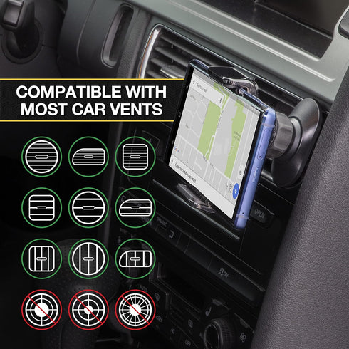Scosche UH4DVM-SP CarMount 2-in-1 Universal Phone Vent or Dash Mount for The Car | Portable and Adjustable with 360 rotation...