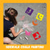 24 Piece Stencils for Kids Stencils for Painting Sidewalk Chalk Stencils Outdoor Garden Themed Stencils Kids Style Collection-8in...