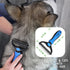 Pet Craft Supply Dog Grooming Rake Undercoat Brush 2-in-1 Pet Deshedding Dematting Detangler Tool with Double Sided Metal Comb Head for Cats and D...