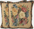 Tache Set of 2 Piece 18 X 18 Inch Victorian Floral Morning Awakening Tapestry Cushion Throw Pillow Cover...