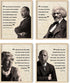 HAUS AND HUES African American Wall Art Black History Posters for Classroom Black History Month Posters & African American Decor, Classroom Decora...
