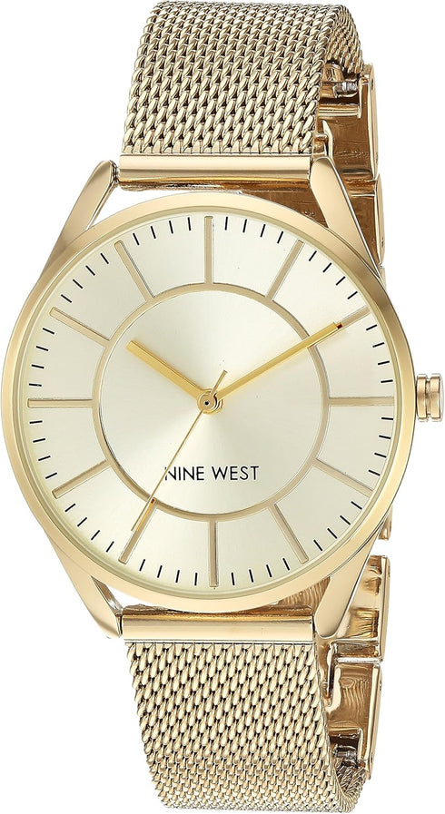 Nine West Women's NW/1922 Mesh Bracelet Watch...