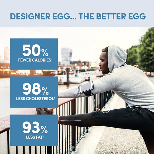 Designer Wellness, Designer Egg, Natural Egg Yolk & Egg White Protein Powder, Keto and Paleo Friendly, Low Calorie, Less Fat and Cholesterol, Clas...