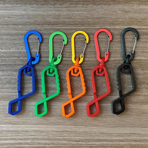 Glove Clip with Metal Carabiner, Glove Holder, Glove Keeper, Glove Hanger for Safety Work/Construction Worker...