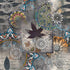 Scandinavian Classical Floral Peel and Stick Wallpaper, 17.71in X 118.1in Self Adhesive Removable WallPaper Gray and Brown Contact Paper Waterproo...