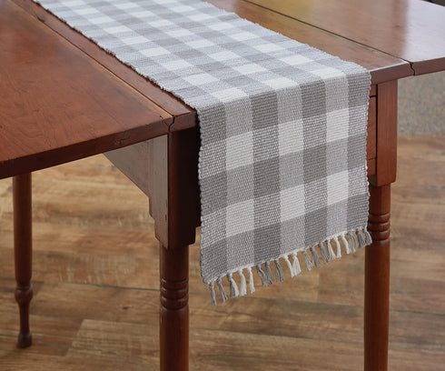 Park Designs Buffalo Check Dove Table Runner Yarn 13" X 54"...