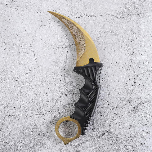Karambit Knife Trainer No Offensive Karambit Trainer Stainless Steel Without Cutting Edge Practice Training Knife with Sheath for Beginner 100% Sa...